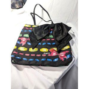Brighton "Take A Beau" Large Tote Bag Multi Color w/Bows 15" x 14" NWOT